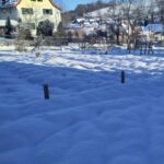 Eingeschneiter Gemüsegarten