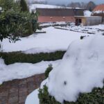Alles mit Schnee bedeckt